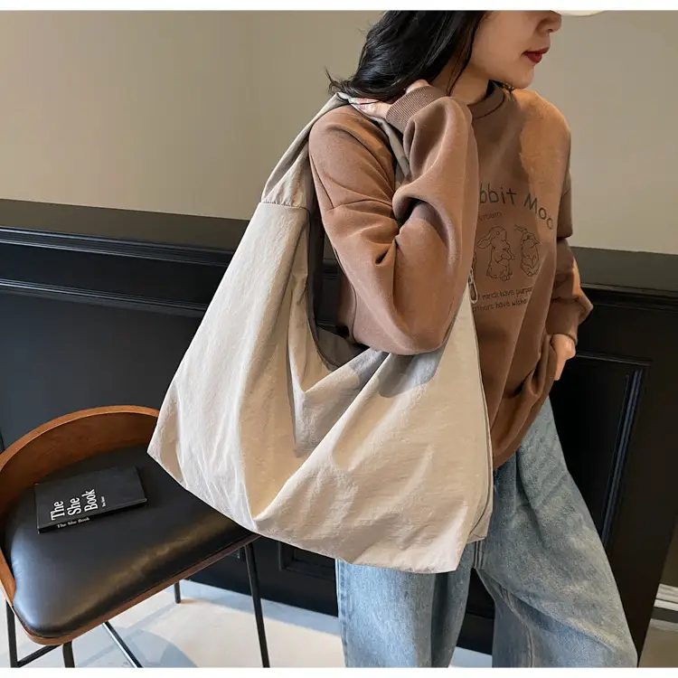 Japanese Korean Style Nylon Tote Bag Women Large Capacity — feature 23