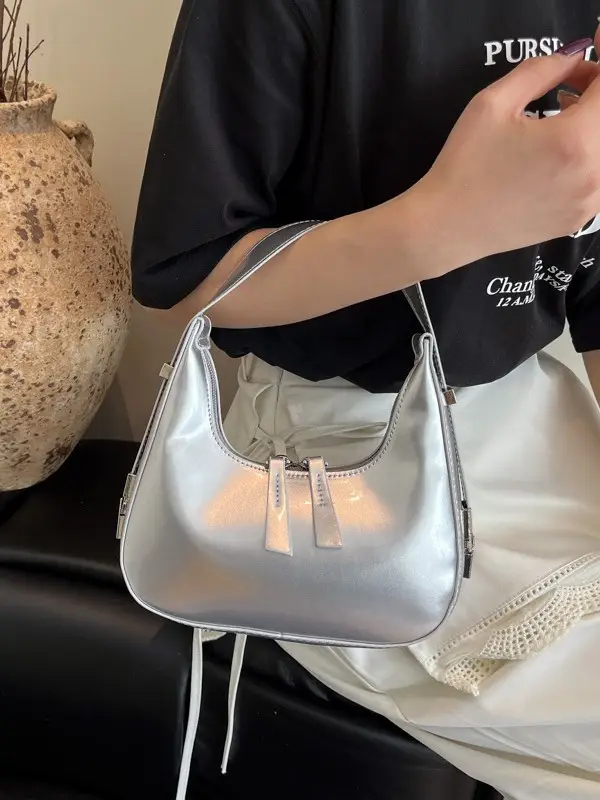 Silver High-End Shoulder Bag for Women 2025 - Image 6