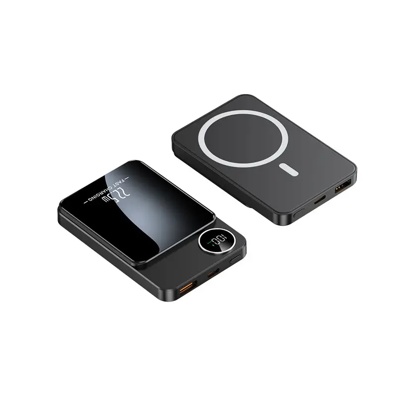 Explosions MagSafe magnetic wireless charging treasure 10000 mA ultra-thin fast charging mobile power a generation of hair