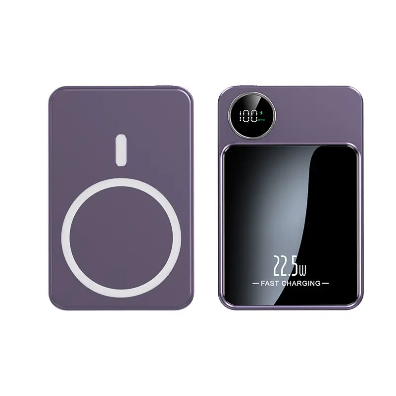 Explosions MagSafe magnetic wireless charging treasure 10000 mA ultra-thin fast charging mobile power a generation of hair — feature 32