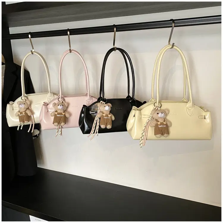 Pink Textured Shoulder Bag for Women 2026 — feature 1