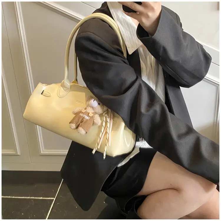 Pink Textured Shoulder Bag for Women 2026 — feature 19