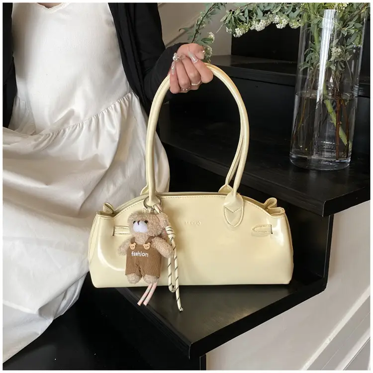 Pink Textured Shoulder Bag for Women 2026 — feature 20