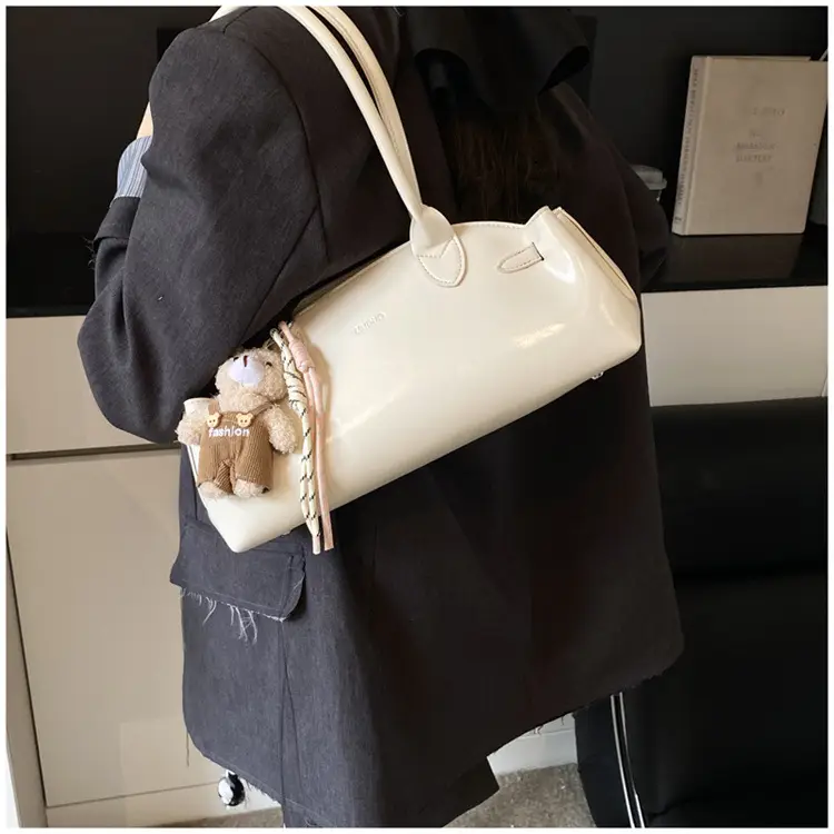 Pink Textured Shoulder Bag for Women 2026 — feature 37