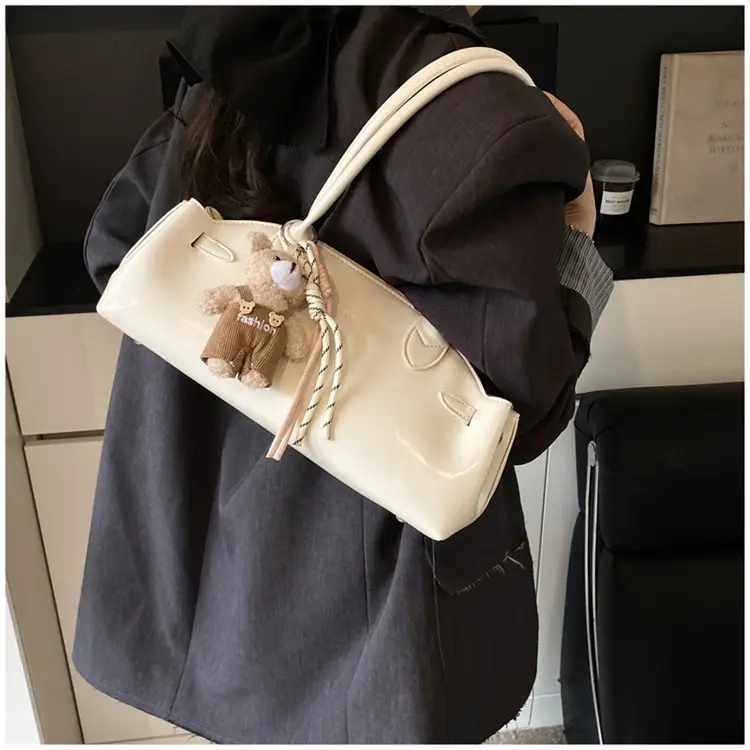 Pink Textured Shoulder Bag for Women 2026 — feature 38