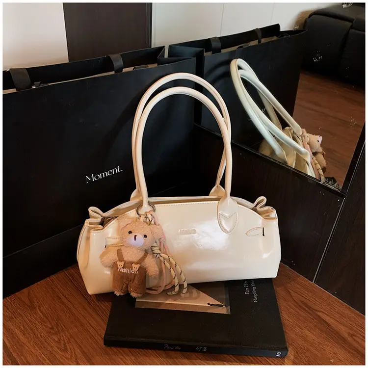Pink Textured Shoulder Bag for Women 2026 — feature 39