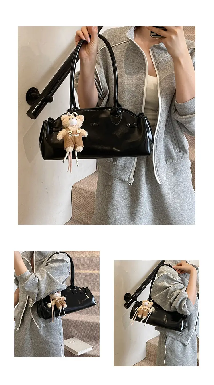 Pink Textured Shoulder Bag for Women 2026 — feature 6