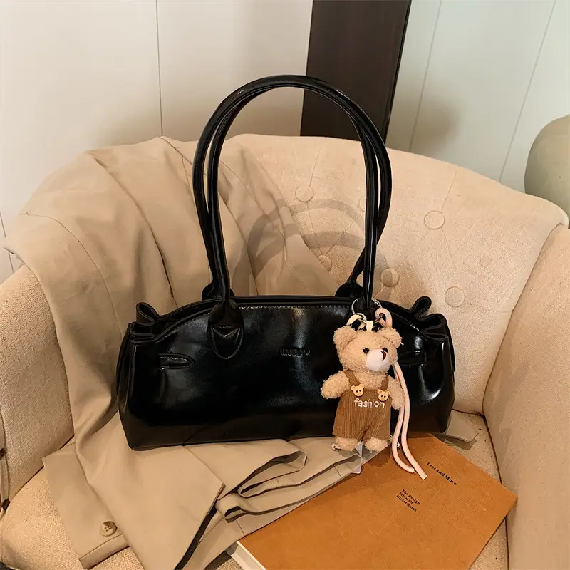 Pink Textured Shoulder Bag for Women 2026 - Image 3