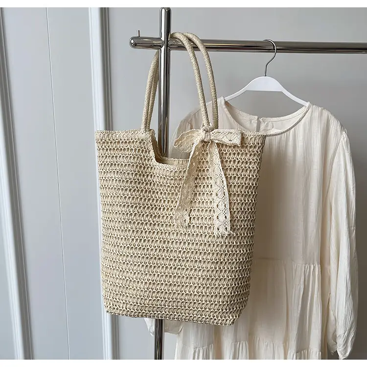 Women Woven Straw Shoulder Bag Brown 2025 — feature 28