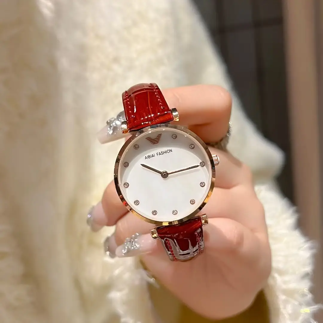 Women's Gold Plated Waterproof Watch with Crystal Dial
