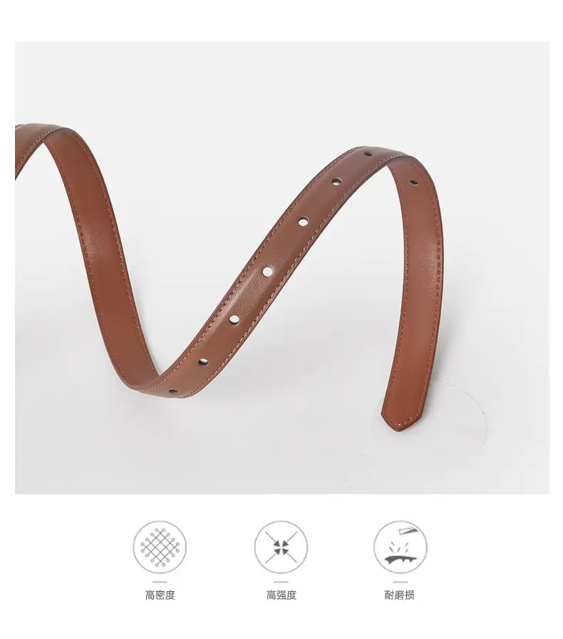 Light Brown Genuine Leather Belt for Women β feature 5