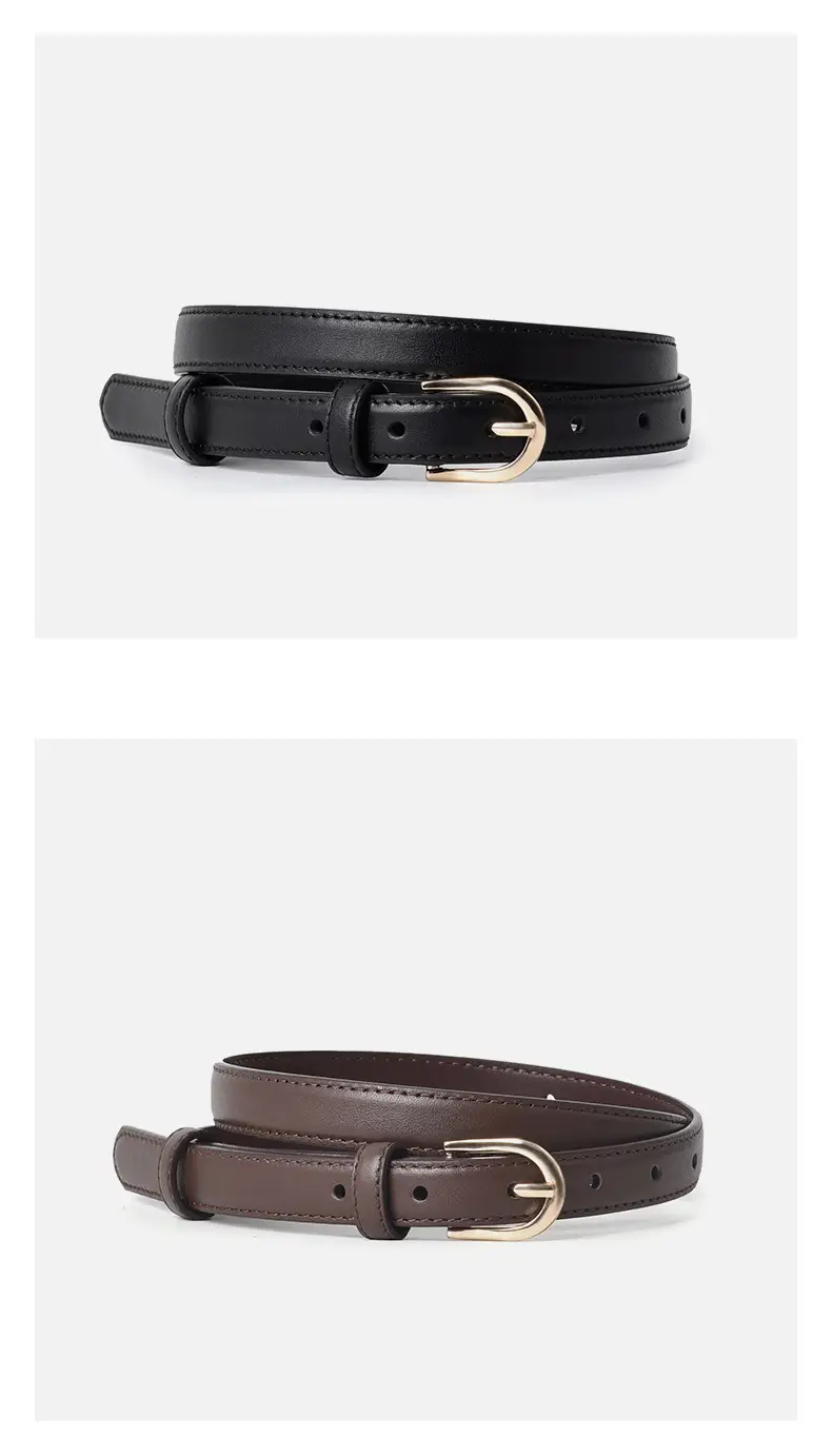 Light Brown Genuine Leather Belt for Women β feature 9