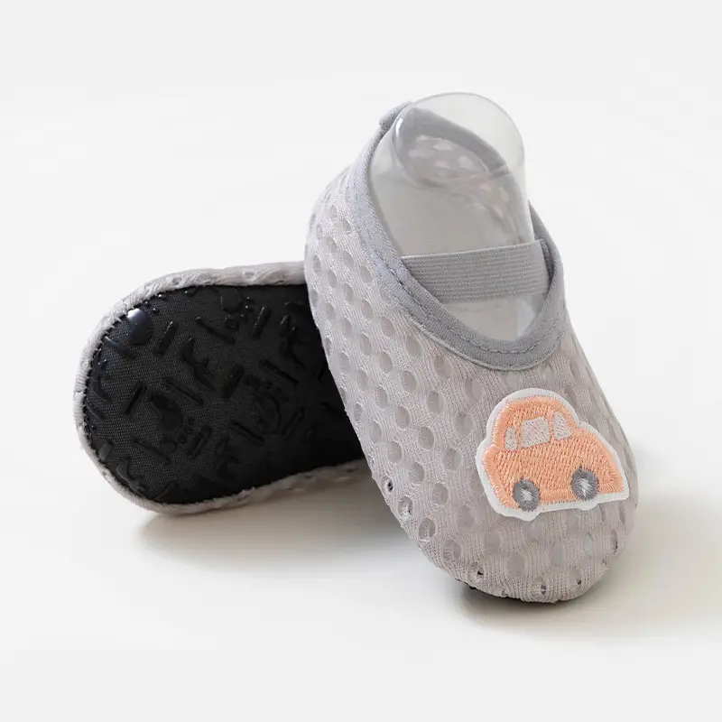 Baby Blue Mesh Floor Shoes Anti-Slip Breathable
