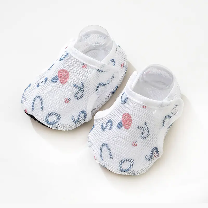 Baby Blue Mesh Floor Shoes Anti-Slip Breathable