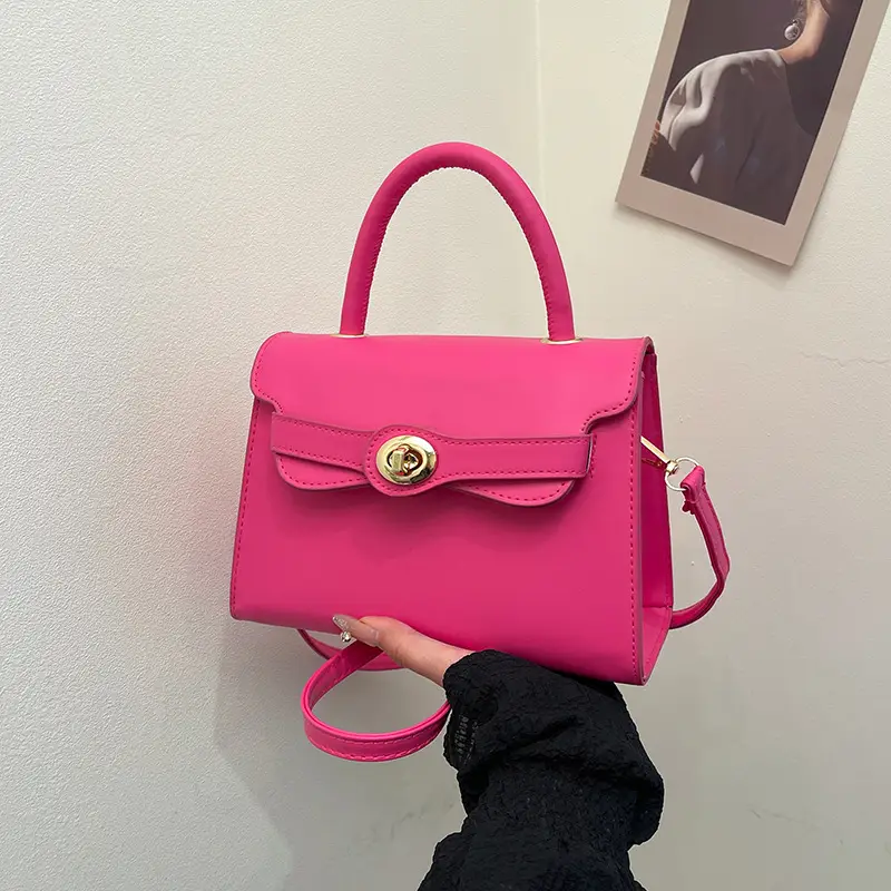 White Retro Satchel Shoulder Bag for Women 2025 - Image 2