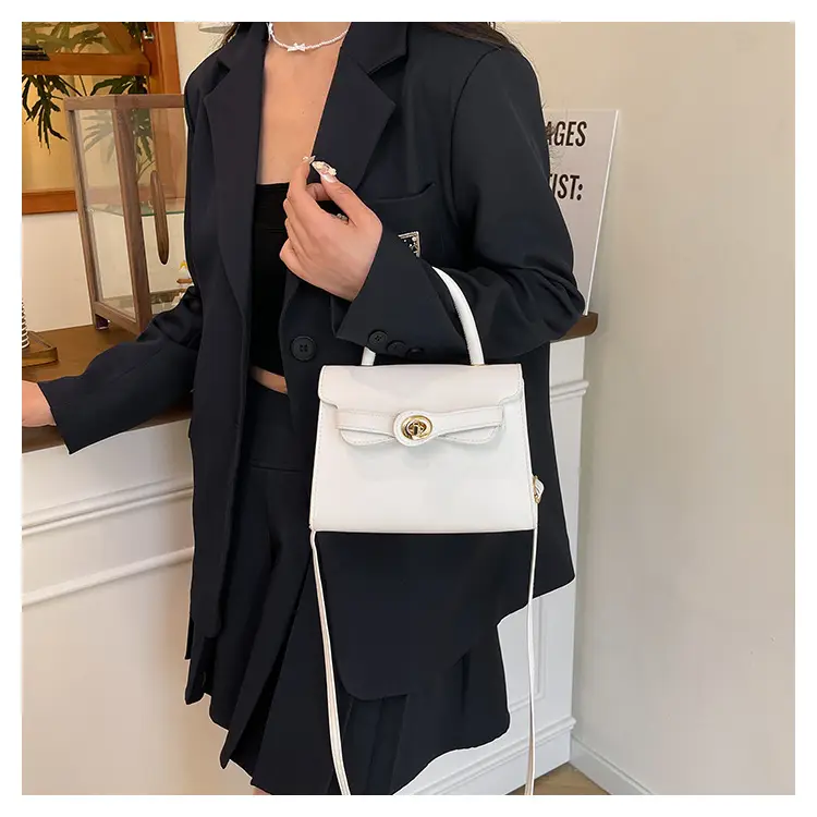 White Retro Satchel Shoulder Bag for Women 2025 — feature 10