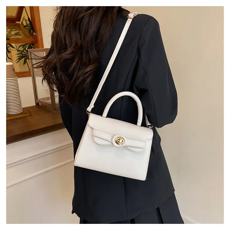 White Retro Satchel Shoulder Bag for Women 2025 — feature 12
