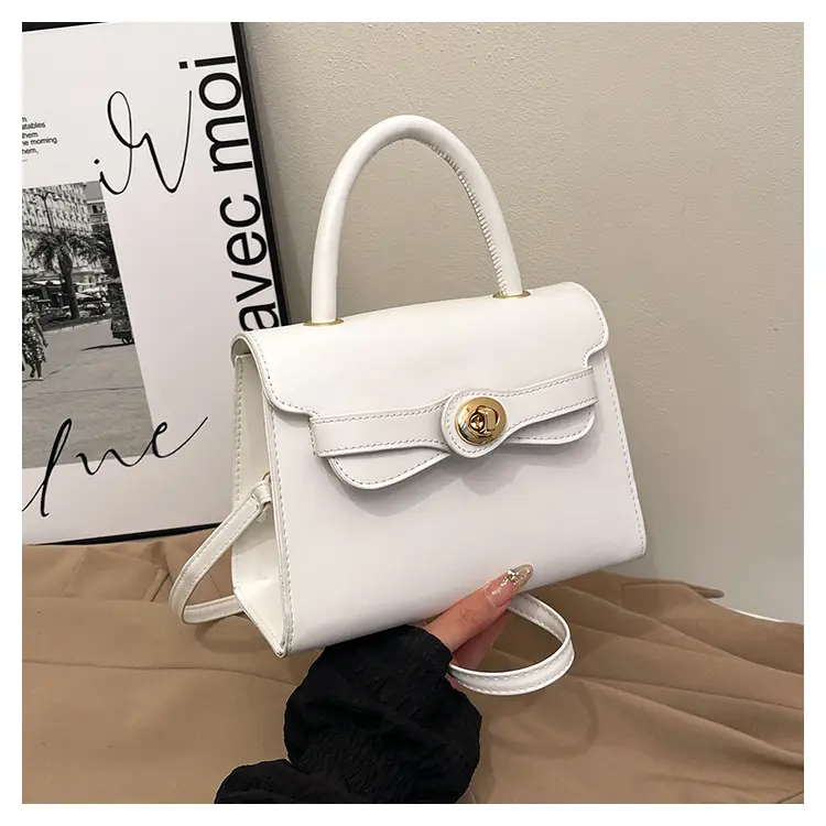 White Retro Satchel Shoulder Bag for Women 2025 — feature 21