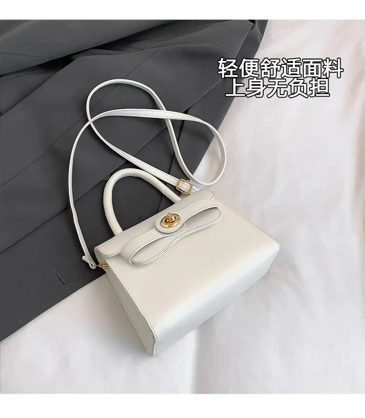 White Retro Satchel Shoulder Bag for Women 2025 — feature 3