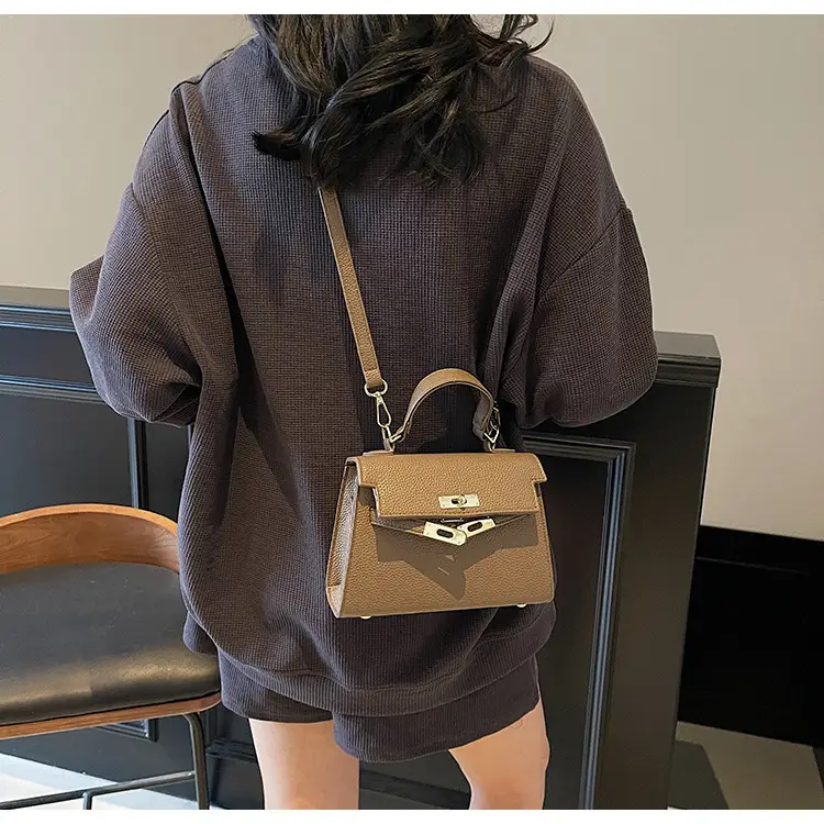 Women Brown Leather Shoulder Bag 2025 Summer New Style — feature 17
