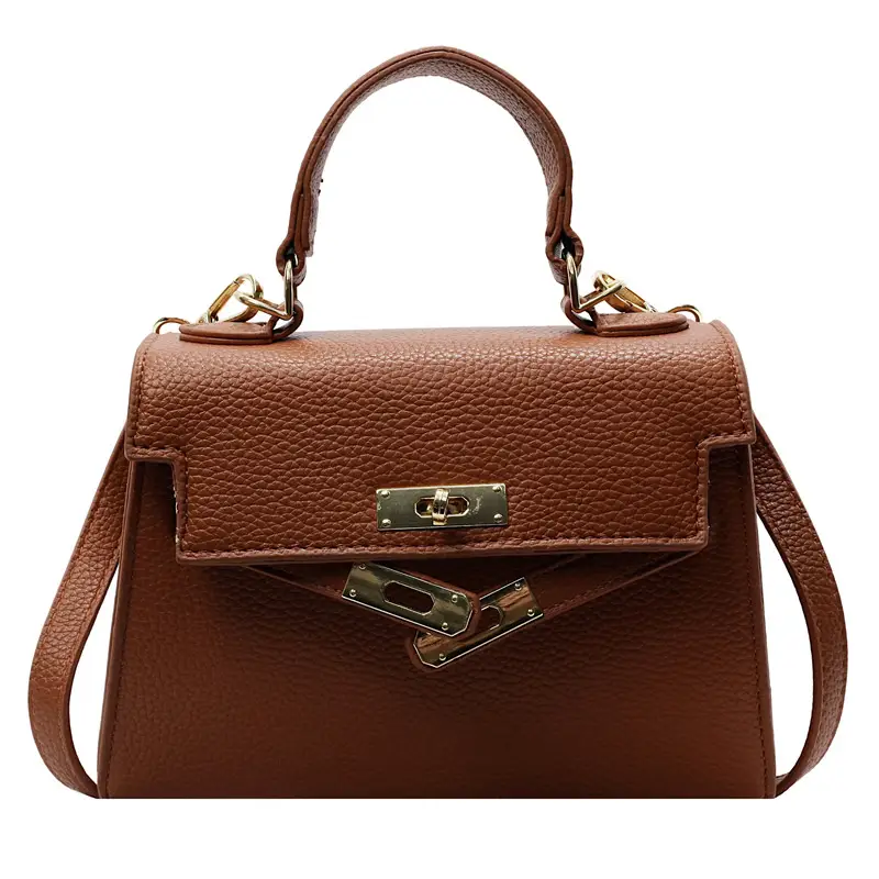 Women Brown Leather Shoulder Bag 2025 Summer New Style - Image 5