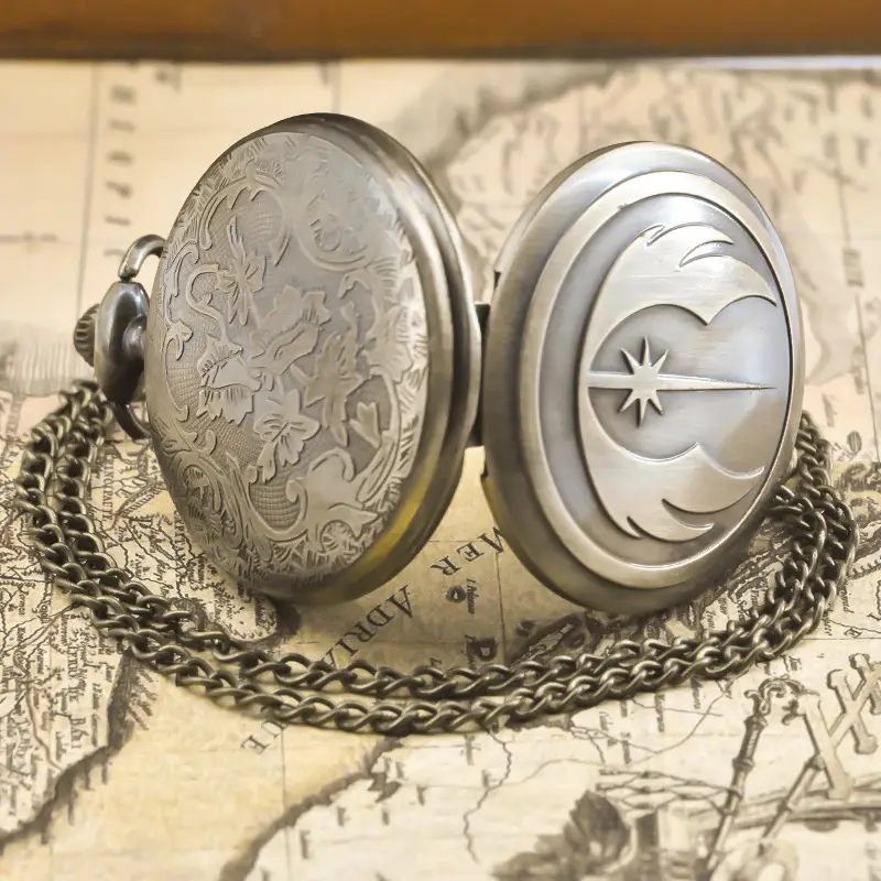 Hanging Pocket Watch Necklace for Men Women Commemorative Gift - Image 6