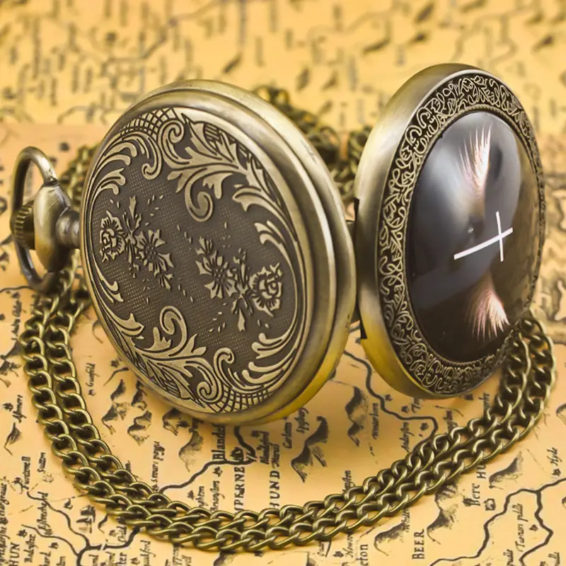 Hanging Pocket Watch Necklace for Men Women Commemorative Gift — feature 7