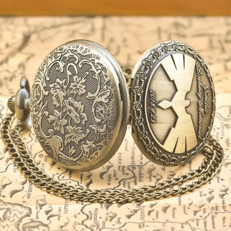 Hanging Pocket Watch Necklace for Men Women Commemorative Gift — feature 9