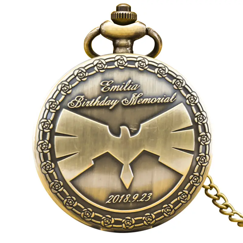 Hanging Pocket Watch Necklace for Men Women Commemorative Gift - Image 3