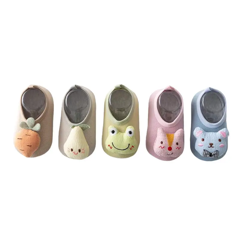 Pink Cartoon Baby Shoes 6-12M Non-Slip Cloth