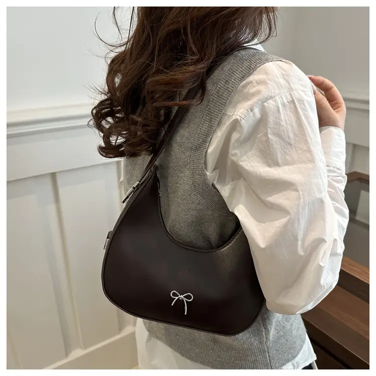Red Korean Style Bow Underarm Bag for Women — feature 14