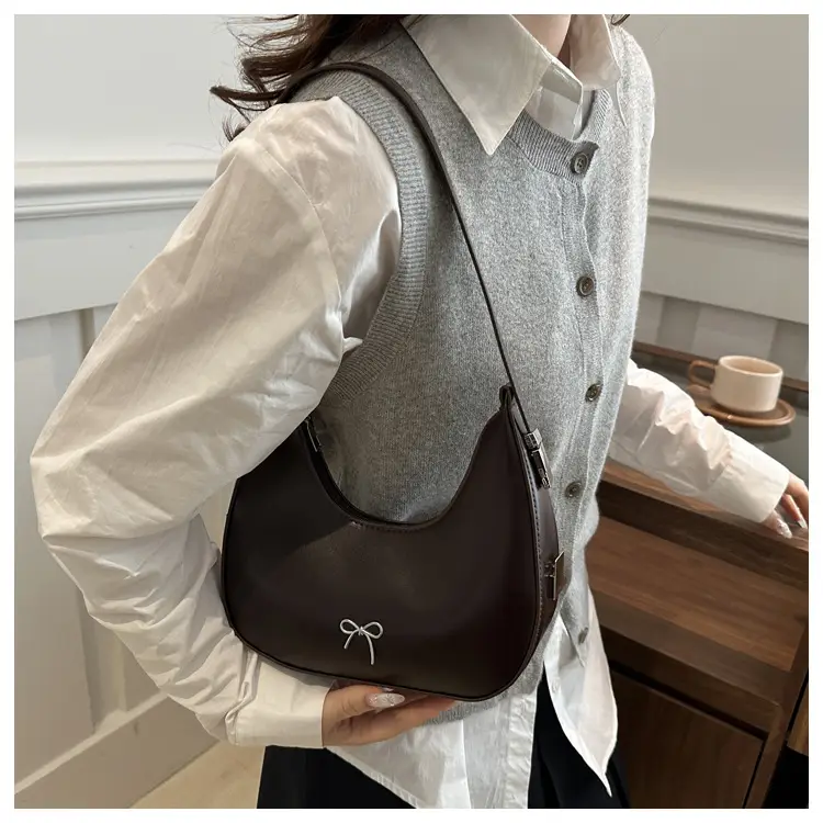 Red Korean Style Bow Underarm Bag for Women — feature 16