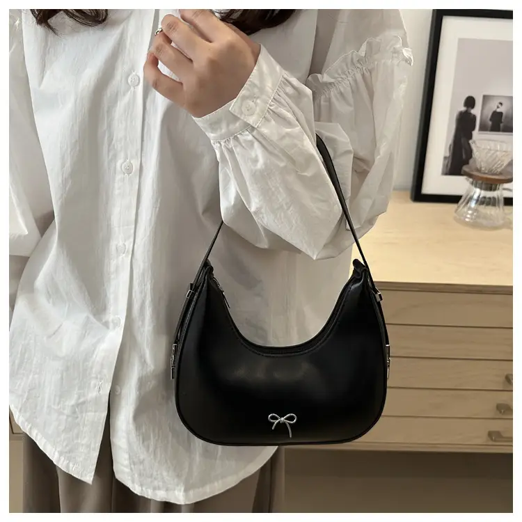 Red Korean Style Bow Underarm Bag for Women — feature 17