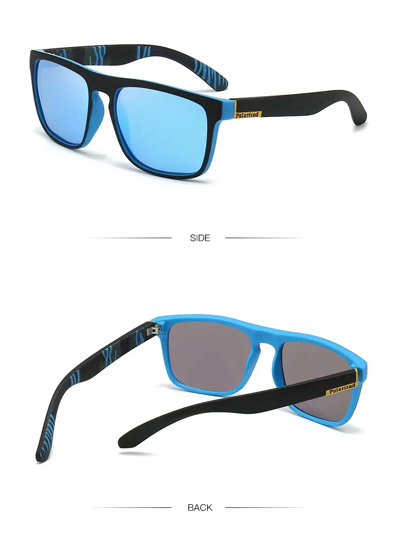Men's Blue Lensed Polarized Sunglasses — feature 13