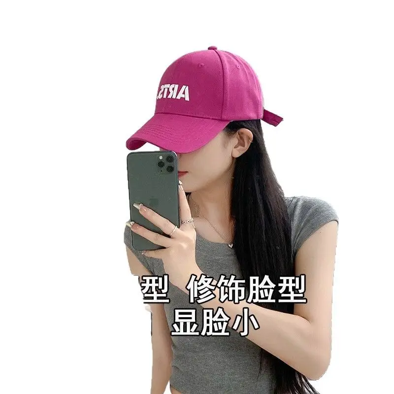 Women's Beige Cotton Baseball Cap with Sun Protection - Image 15