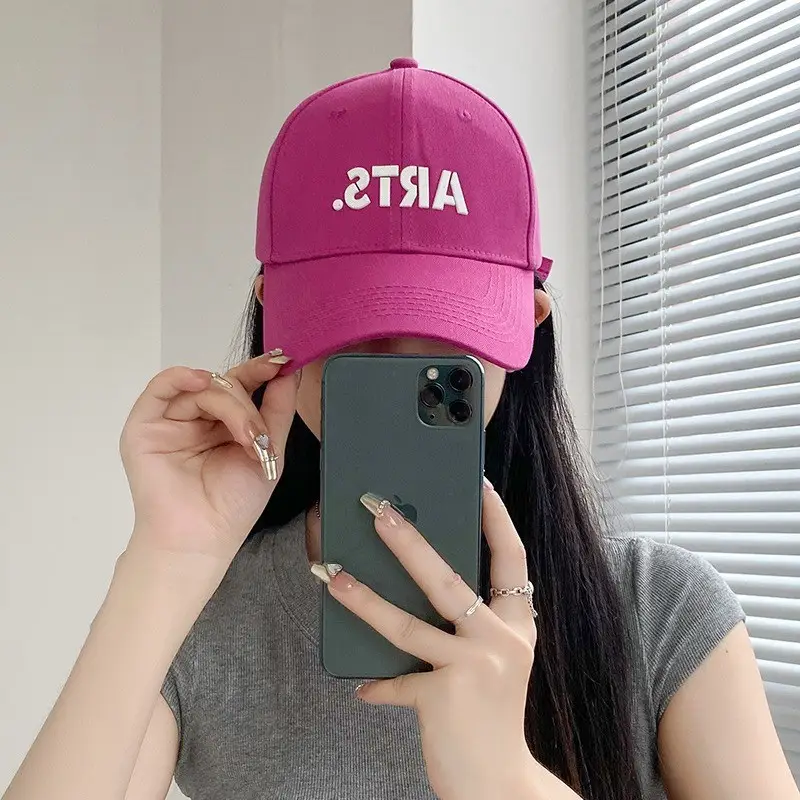 Women's Beige Cotton Baseball Cap with Sun Protection — feature 15