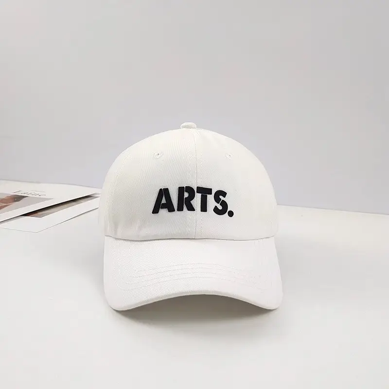 Women's Beige Cotton Baseball Cap with Sun Protection - Image 4