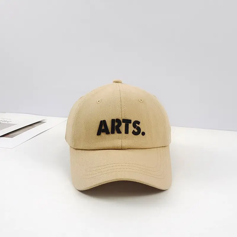 Women's Beige Cotton Baseball Cap with Sun Protection - Image 6