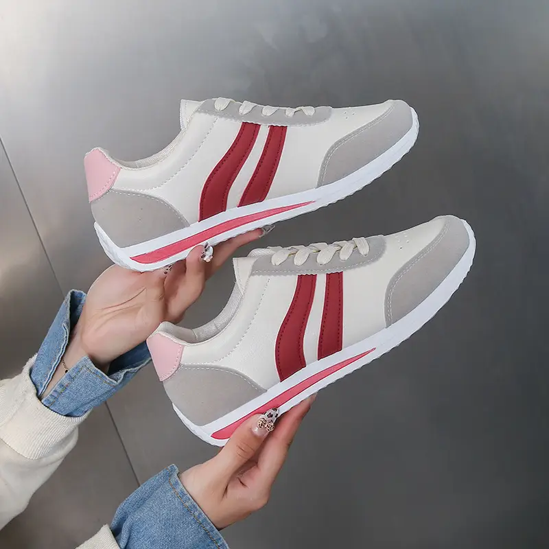 Cross-border Explosions Summer White Shoes Soft Sole All-match Forrest Gump Shoes Lace-up Casual sneaker Soft Leather Running Shoes Women's Shoes - Image 6