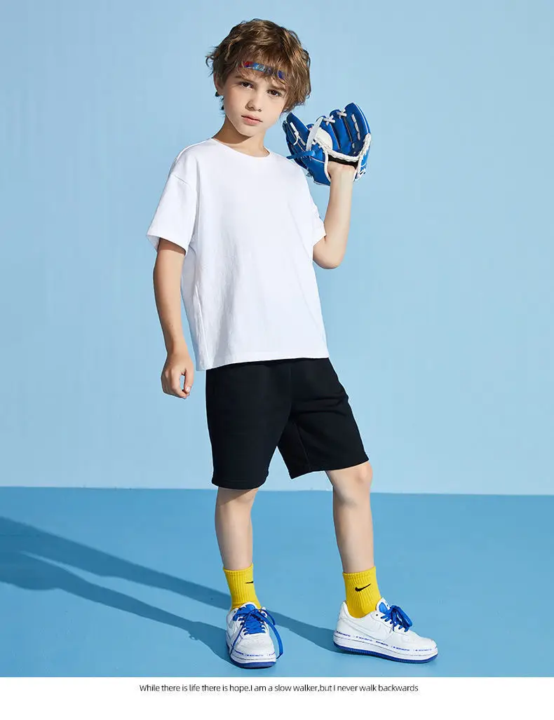 Boys Pure Cotton Cartoon Dinosaur Suit Light Blue 2025 — feature 9