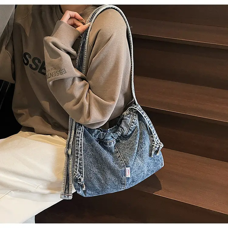 Women Denim Shoulder Bag Large Capacity 2025 Spring — feature 19