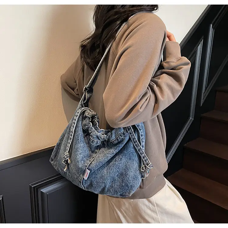 Women Denim Shoulder Bag Large Capacity 2025 Spring — feature 20