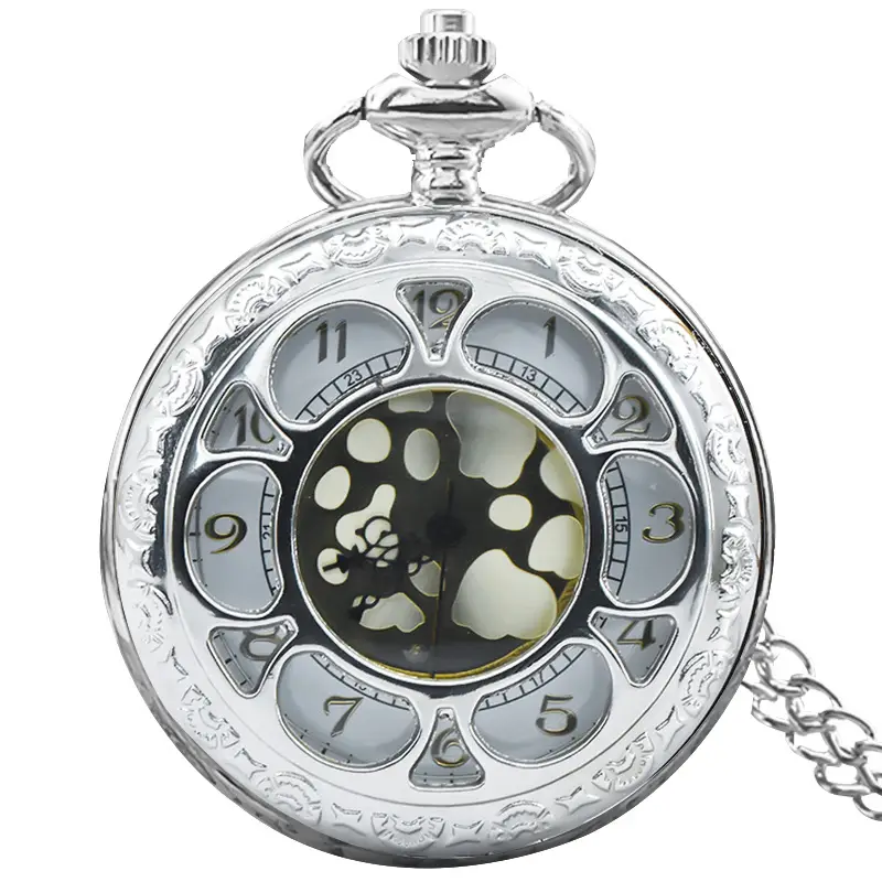 Bronze Sunflower Pocket Watch with Flip Cover & Quartz Movement