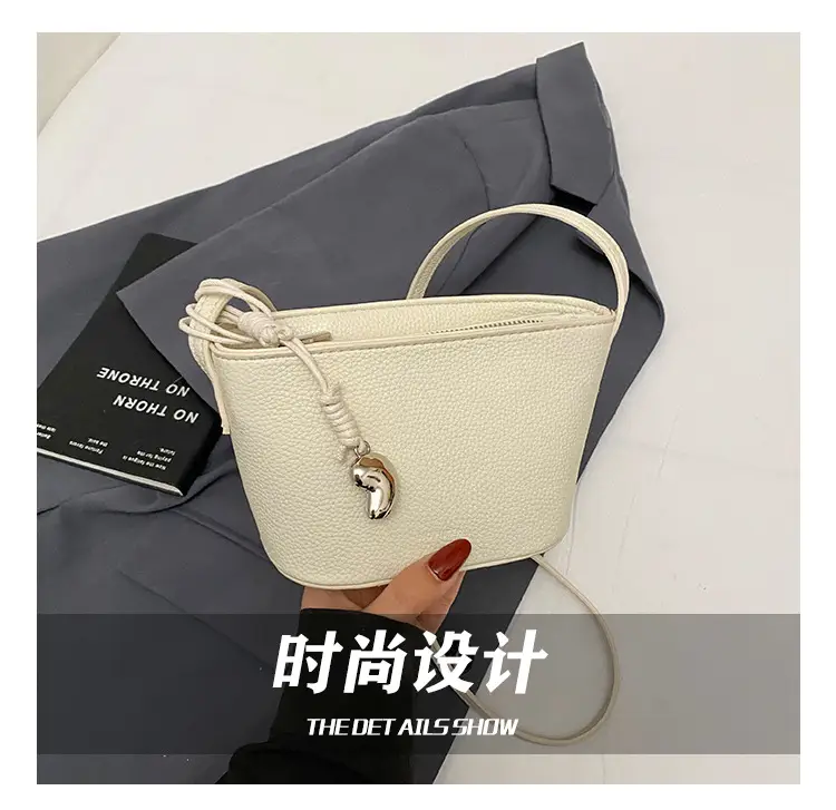 Women's Cream Mesh Shoulder Bag 2025 Commuter Crossbody — feature 15