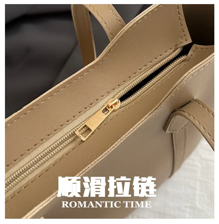 Women's Large Capacity Tote Bag Beige Spring 2025 — feature 6