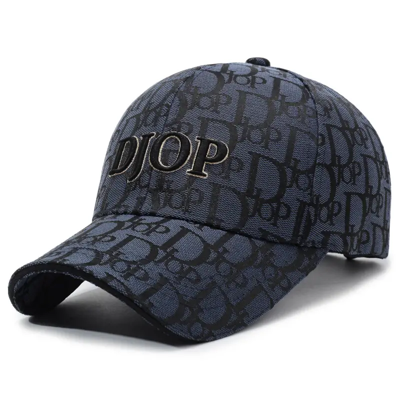 Women's Black Embroidered Baseball Cap with Logo