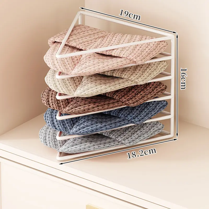 Multi-Functional Hat & Cap Storage Rack 19x16cm Gold Metal - Image 2