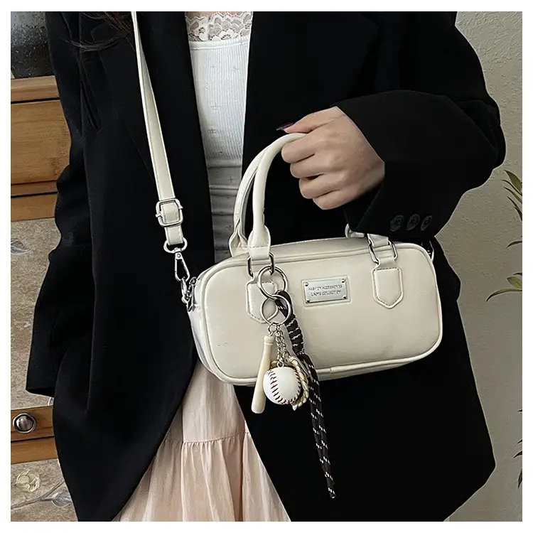 Women's Brown Leather Bowling Bag Shoulder Crossbody 2025 — feature 21