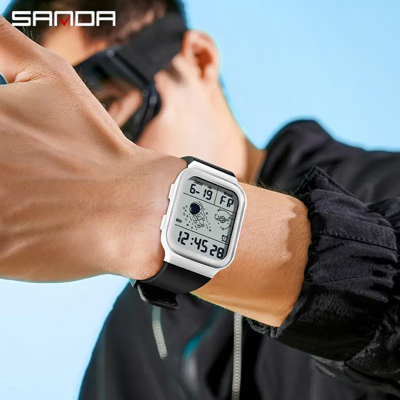 Sanda Astronaut Digital Watch Men Women Detachable Strap - Image 15