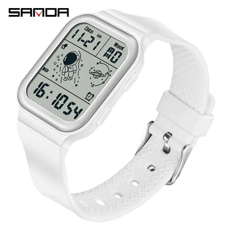 Sanda Astronaut Digital Watch Men Women Detachable Strap - Image 4